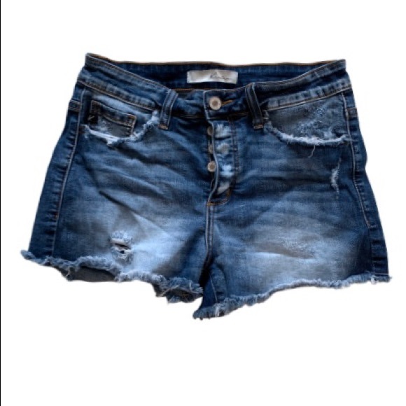 KanCan Pants - KanCan Cutoff Distressed Jean Shorts